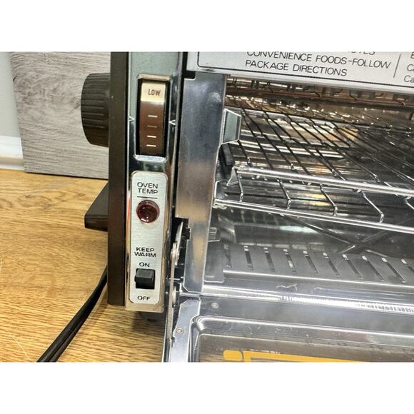 Vintage 1970s Proctor-Silex Chrome Toaster Oven 0504NA Compact USA Tested - Picture 16 of 16